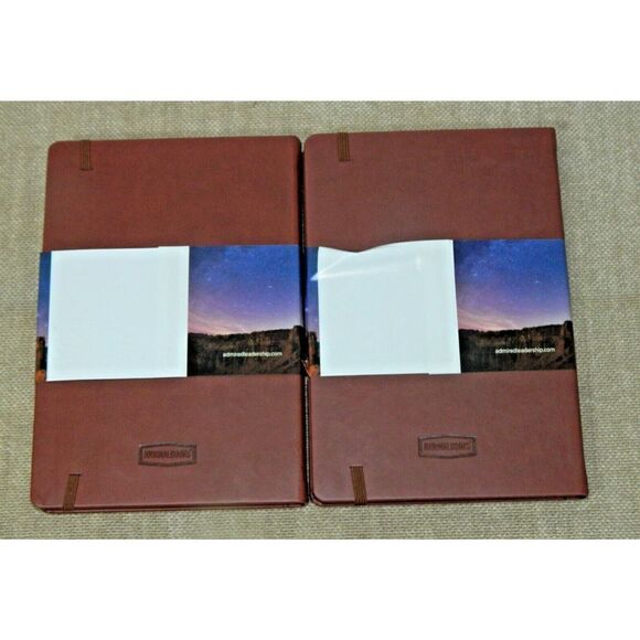 Hardcover Notebook Journal  Vegan Leather Cover  Brown Lined Pages Lot of 2 - Picture 10 of 10